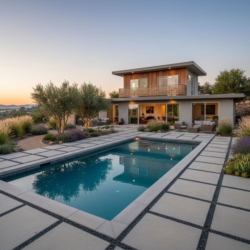 Concrete Pool Patio Installation